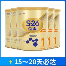 【12月大促】【快线】【新西兰直邮包邮】【新旧包装混发】Wyeth 惠氏 S26金装奶粉1段 900克x6罐/箱（0-6个月）【收件人身份证必须上传】【新疆、西藏、内蒙古、青海、宁夏、海南、甘肃，需加收运费】